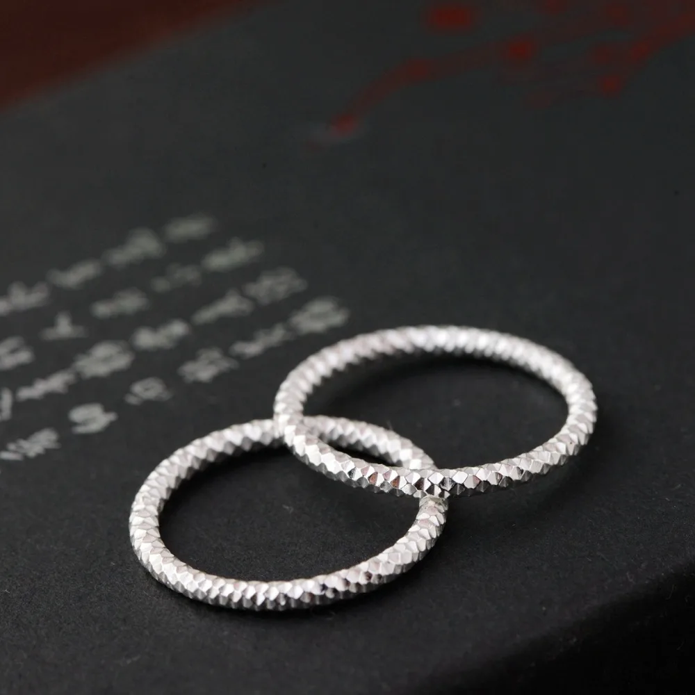BALMORA Настоящее 925 пробы серебряные ювелирные изделия миди кольца на фаланг пальца для женщин мужчин Простые Модные кольца вечерние подарки 1 шт