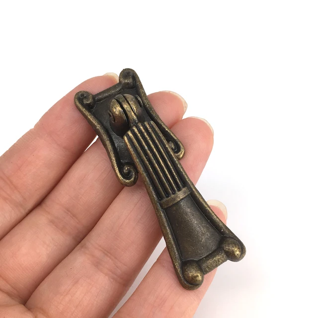 10pcs Furniture hardware vintage drawer pulls brass antique