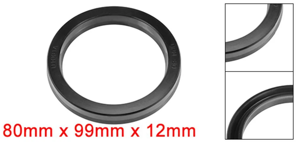 Uxcell Hydraulic Seal Piston Shaft UPH Oil Sealing O-Ring For Hydraulic Reciprocating Environment 95/80/70 x 115/99/90 x 12mm