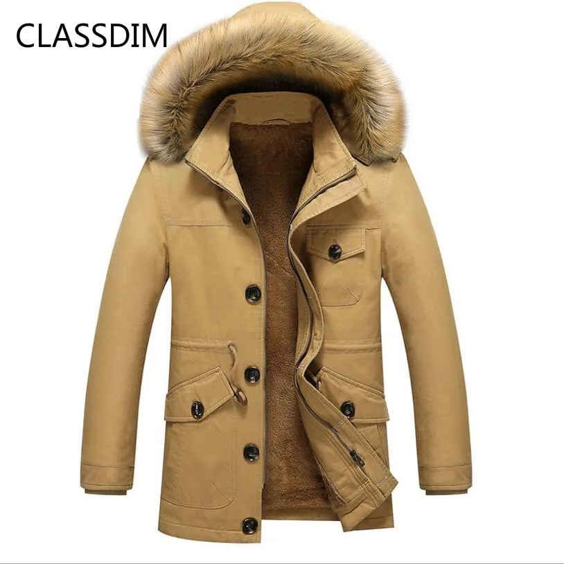 Высококачественные мужские толстые зимние пальто с капюшоном, мужские зимние теплые пуховики, новые мужские шерстяные зимние куртки с подкладкой, повседневные парки