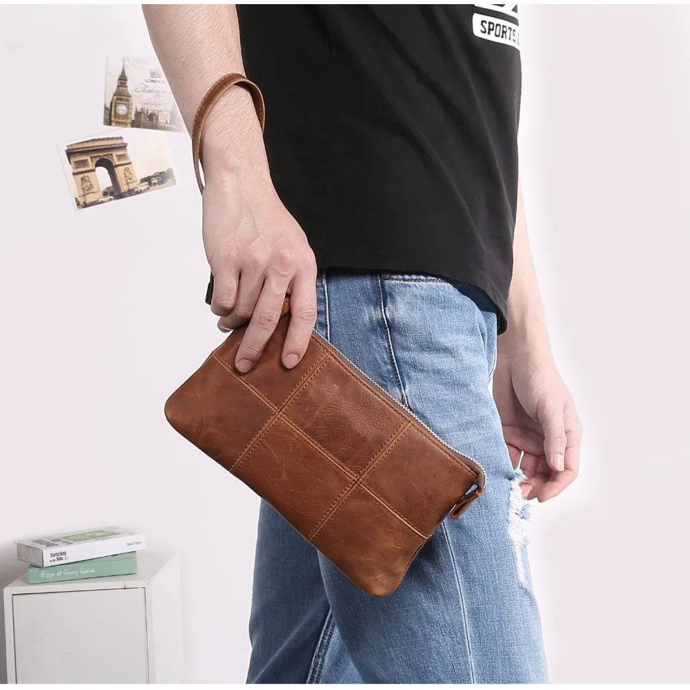 2073--Cow Leather Long Purse Wallet Multi-function Phone Bag--2_01 (6)