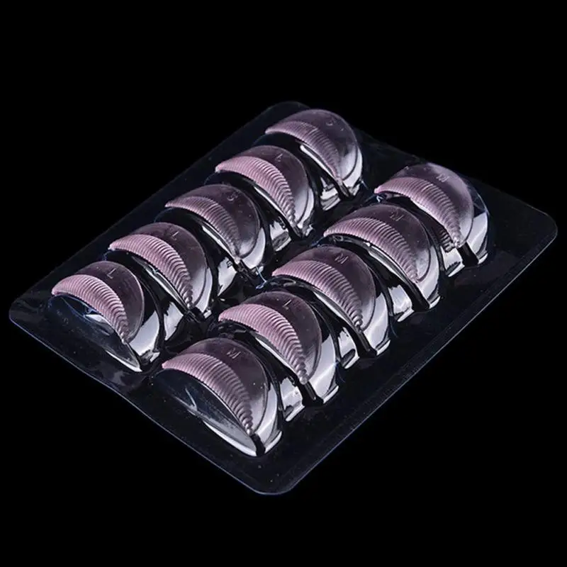 

5 Pairs Silicone Eyelash Perming Curler Eyelash Lift Silicone Curler Pads Shield Rods with Embedded Ridges @