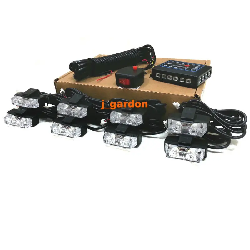 blue emergency grill lights