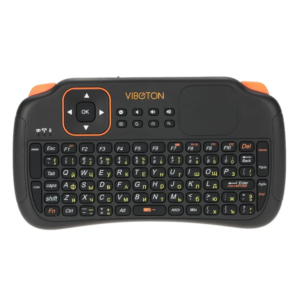 

S1 English Russian 3-in-1 2.4GHz Wireless Keyboard Air Mouse Remote Control with Touchpad for Computer Projector TV Box Viboton