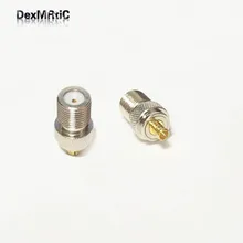 1 шт. F Женский Джек MCX Штекер RF коаксиальный адаптер конвертер прямой позолоченный