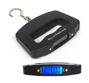

Free DHL FEDEX 100pcs 50kg x 10g Digital LCD Portable Scale Hanging Travel Digital Scale