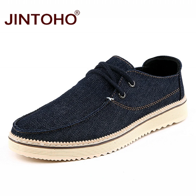 

JINTOHO Fashion Brand Mens Casual Shoes Cheap Denim Casual Men Sneakers Big Size Casual Male Shoes Luxury Mens Shoes Zapatillas