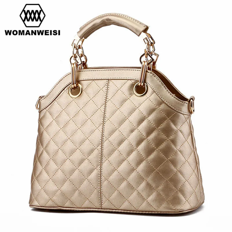 Luxury Gold Black PU Leather Women Bags 2017 New Fashion Female Messenger Crossbody Bag Ladies Hand Bags Kabelky Bolsos Borsa