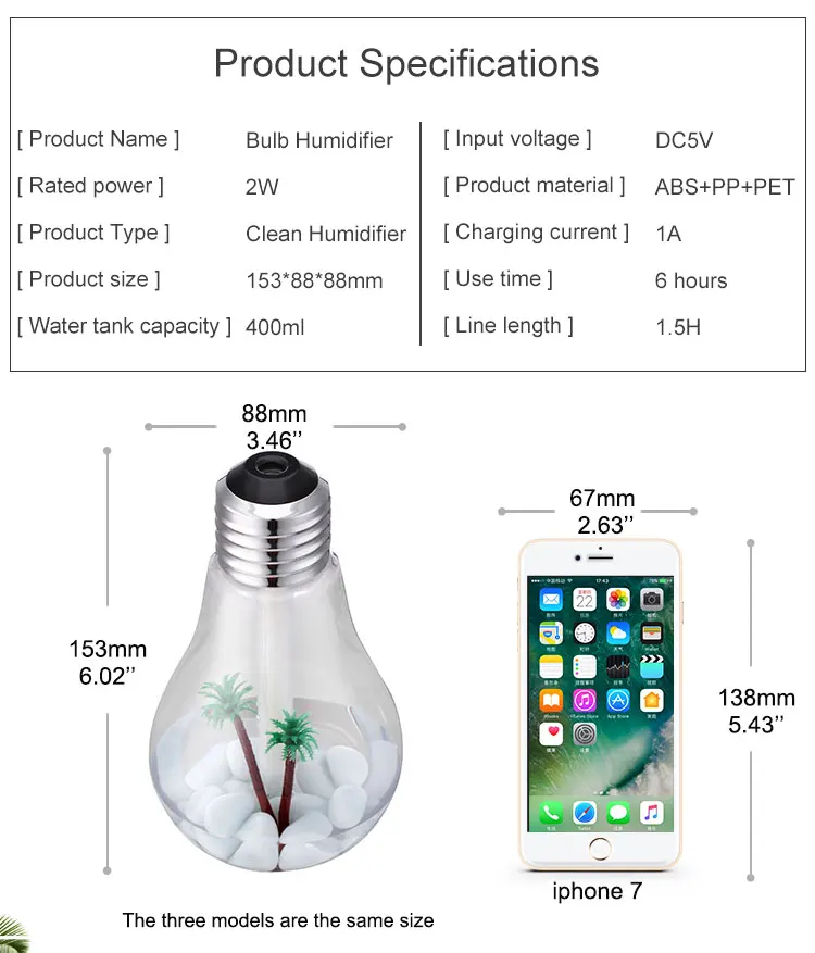 Light bulb humidifiers (8)