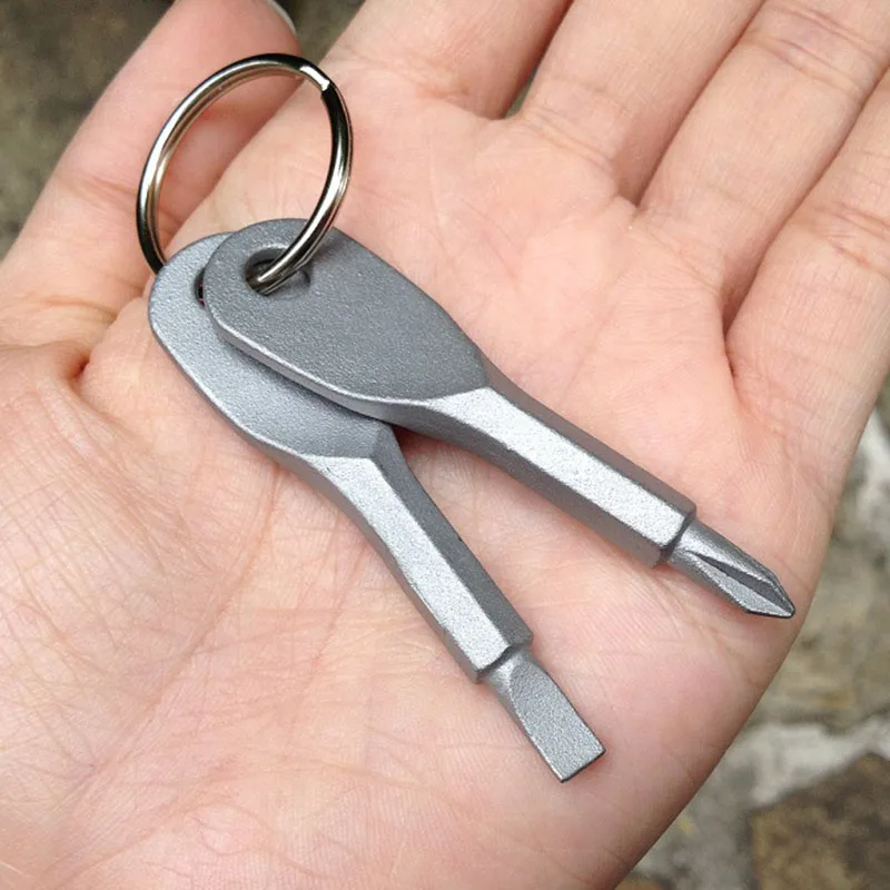 2Pcs/set Key Screwdriver EDC Outddor Camping Survival Equipment Tourism Multifunctional Portable Mini Keychain Tools 2Pcs/set Key Screwdriver EDC Outddor Camping Survival Equipment Tourism Multifunctional Portable Mini Keychain Tools
