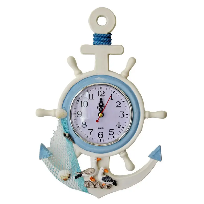 Mediterranean Gull Wall Alarm Clock Single sided Boat Electronic Clock
