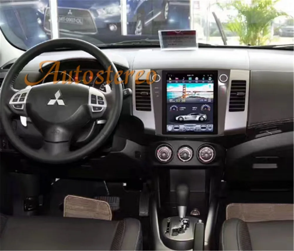 Discount Tesla Android 9.0 Car GPS Navigation For Mitsubishi Outlander 2006~2012 For Citroen C-Crosser for Peugeot 4007 no DVD multimedia 0