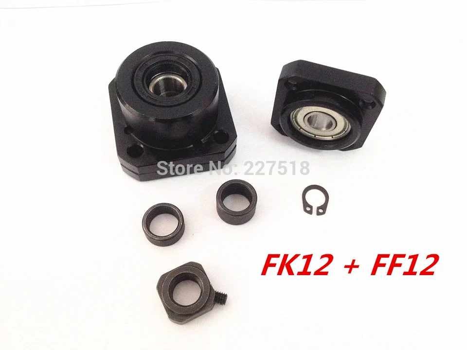 

FK12 FF12 Support for Ball Screw 1605 set :1 pc FK12 Fixed Side +1 pc FF12 Floated Side for XYZ CNC parts
