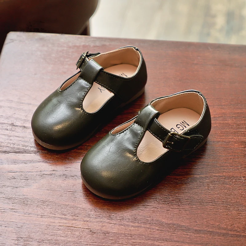 Spring Baby Girls Fashion Loafer Kids Soft Bottom Flat Shoes Princess