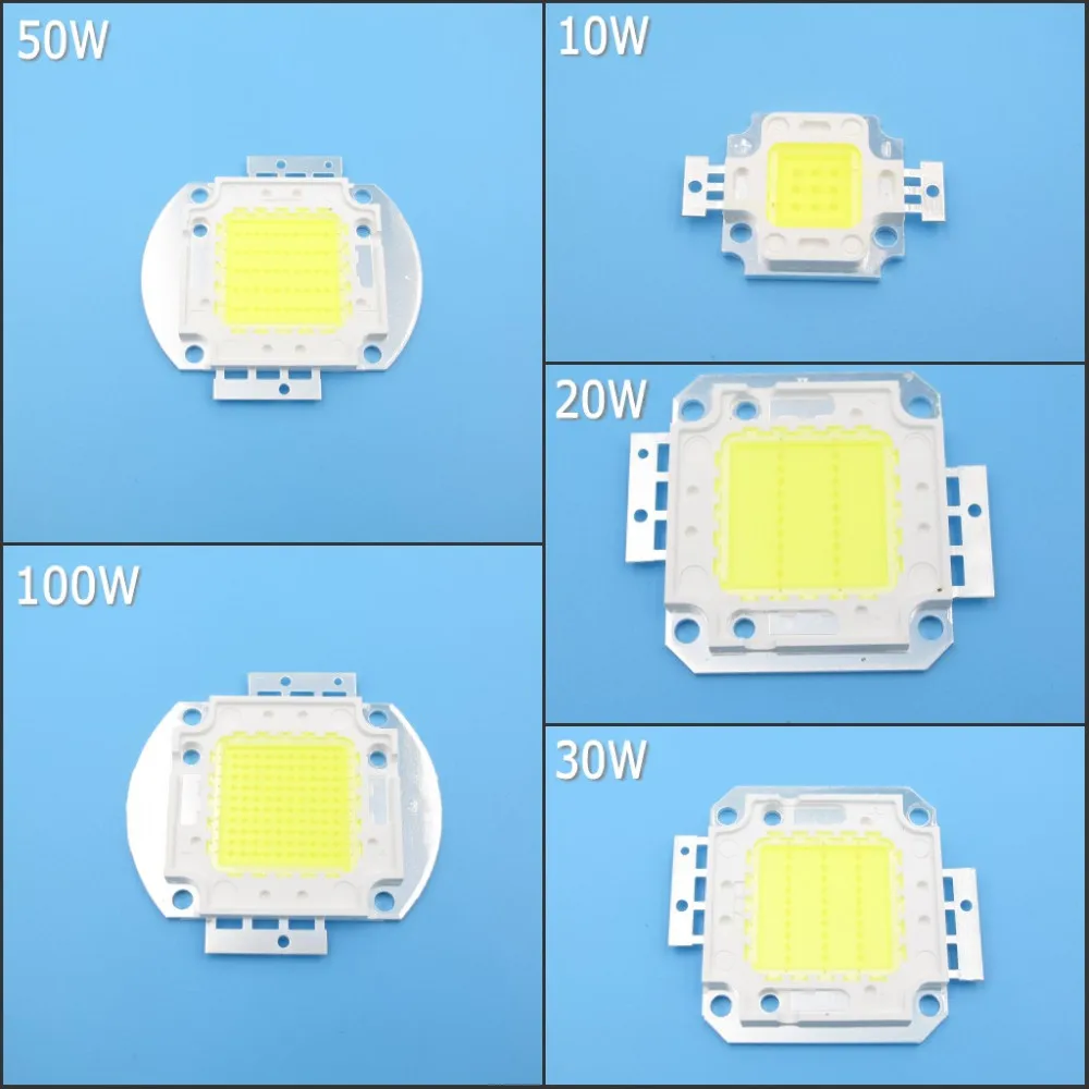High Power LED Chip 10W 20W 30W 50W 100W weiß warm weiß RGB Aquarium LED DIY COB 