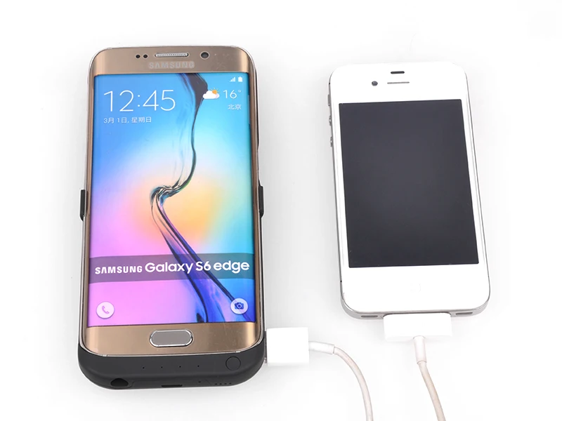Calitte 6500mAh Battery Charger case For Samsung Galaxy S6 edge Backup External Power case for Samsung
