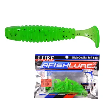 

20 Pcs Fishing Lure Mini T Tail Soft Bait 38mm 0.8g SwimBait Plastic Worm Fishing Bait Small T Tail Soft Bionic Bait Lure Pesca
