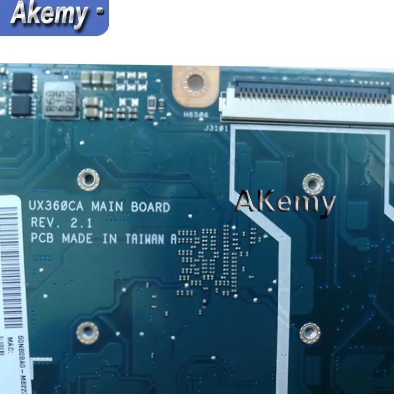 XinKaidi UX360CA I7-7Y75 процессор 8 ГБ ОЗУ Материнская плата Asus UX360C UX360CA Материнская плата ноутбука Протестирована Работа 90NB0BA0-R00020