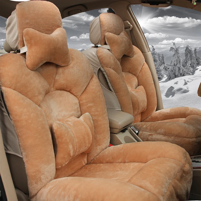 

Only front plush auto car seat cover for Hyundai solaris ix35 i30 ix25 Elantra accent tucson Sonata auto accessories car styling