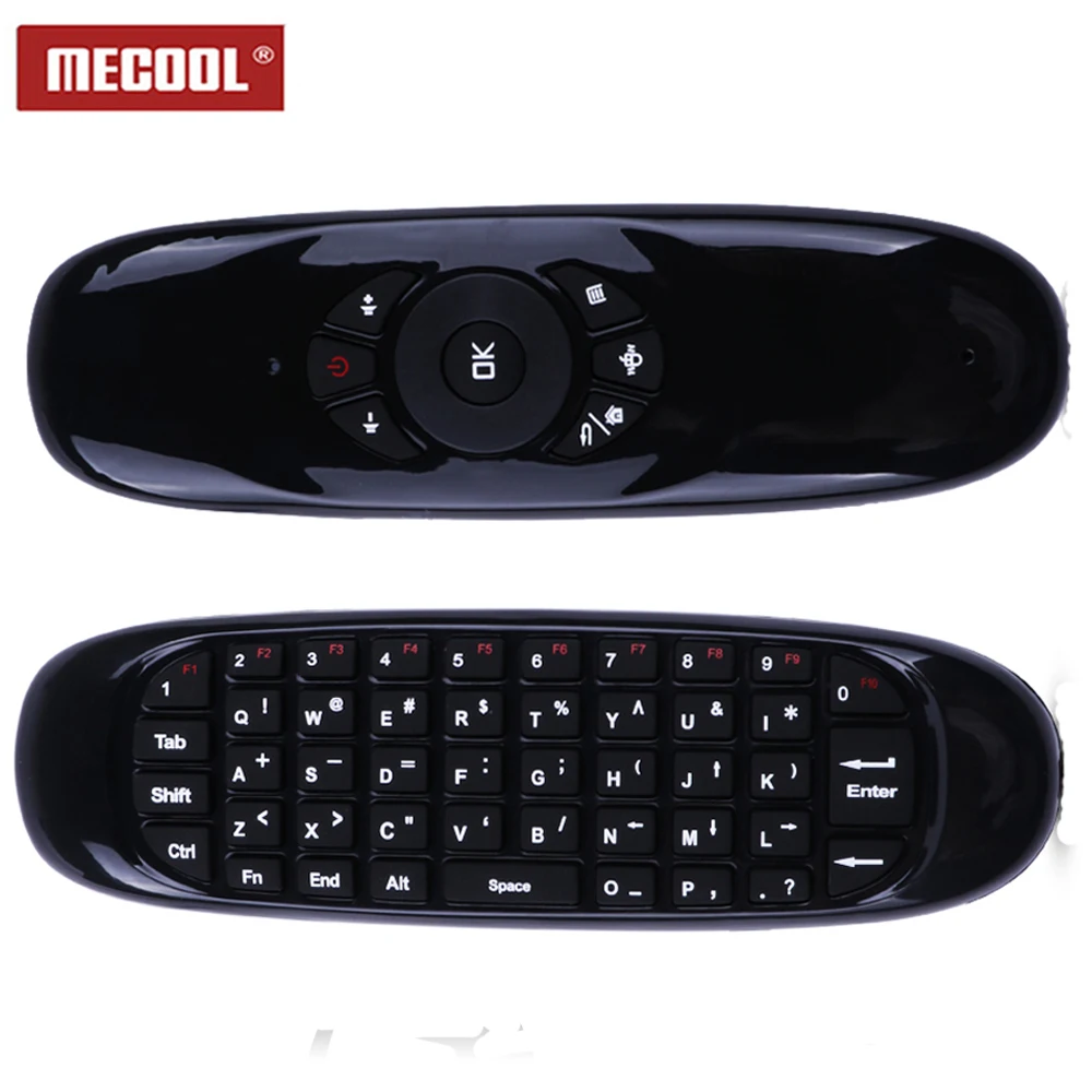 

C120 Keyboard Mouse Wireless Air Mouse 2.4GHz Rechargeable Mini Remote Control For Android TV Box Computer PC English Version