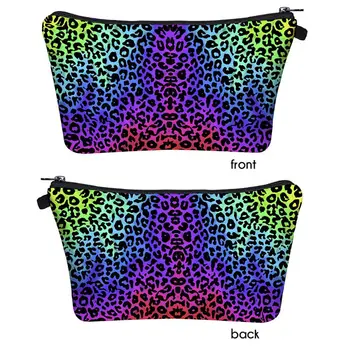 

Sell at a loss! 11 Styles Makeup Bag Toiletry Pouch Waterproof Cosmetic Bag with Leopard Patterns 22x 13.5cm For Party Club