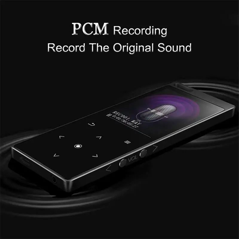 Bluetooth4.2 металлический mp3 плеер встроенный динамик сенсорная кнопка HiFi звуковой