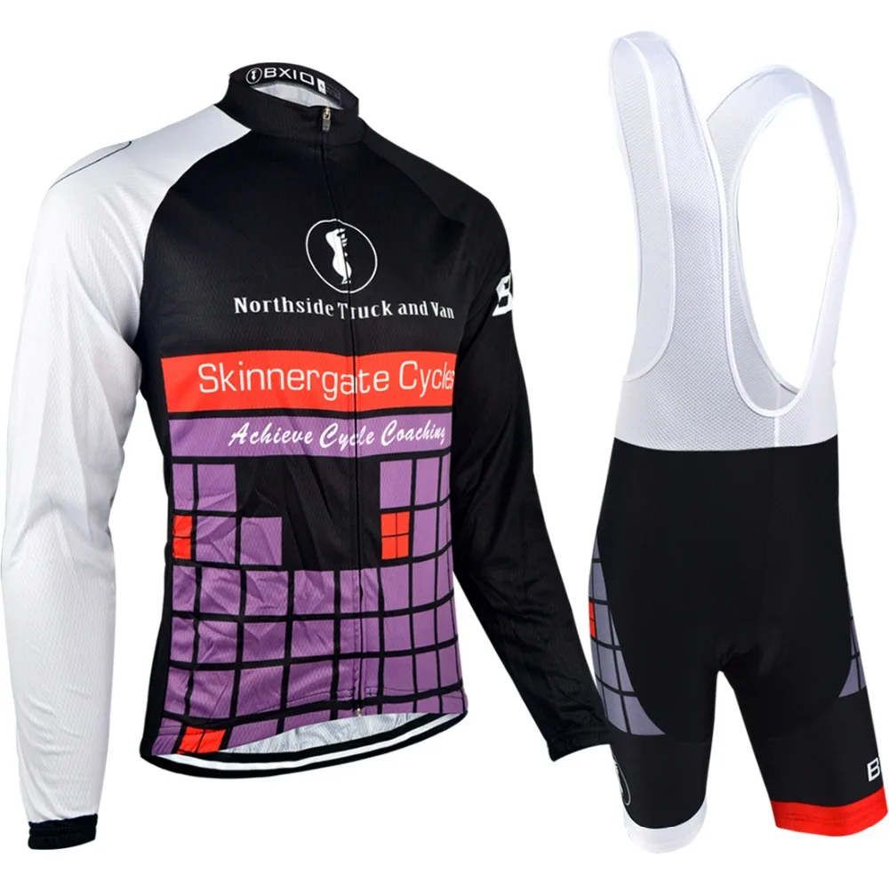 

BXIO Brand Long Mesh Cycling Clothing MIX Breathable Mesh Bicycle Clothing Giant Gel Pad Ropa Ciclismo Hombre BX-046