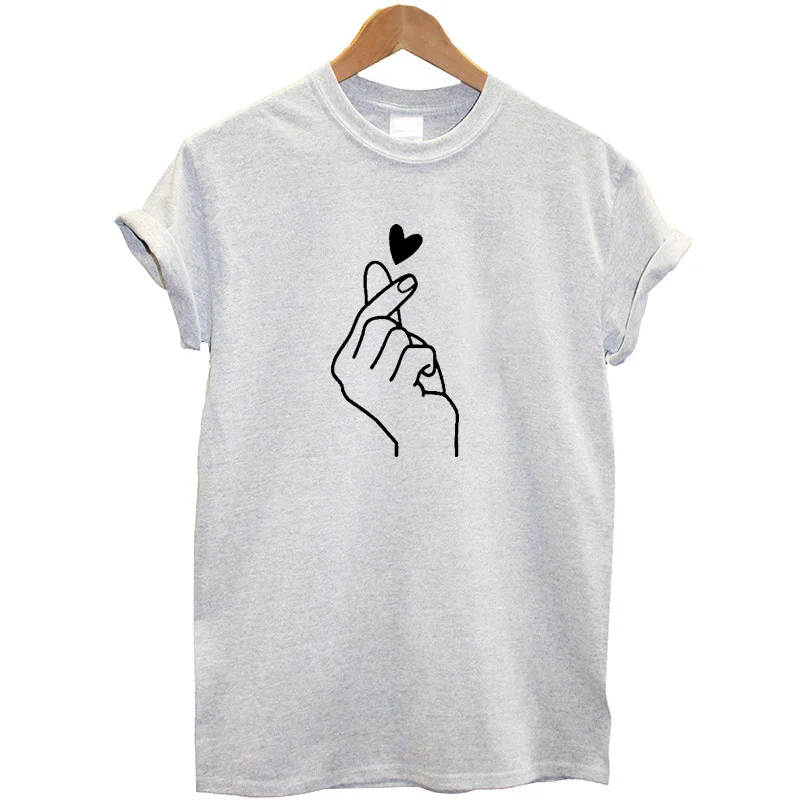 Новое поступление, женская футболка с графическим принтом «рука любви», забавные летние топы размера плюс, женская футболка, хипстерская одежда, уличная футболка, брендовая
