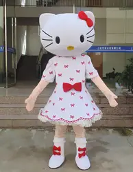 Костюм талисмана «hello kitty», платье с цветочным рисунком, карнавальный костюм с изображением котенка, костюм с героями мультфильмов
