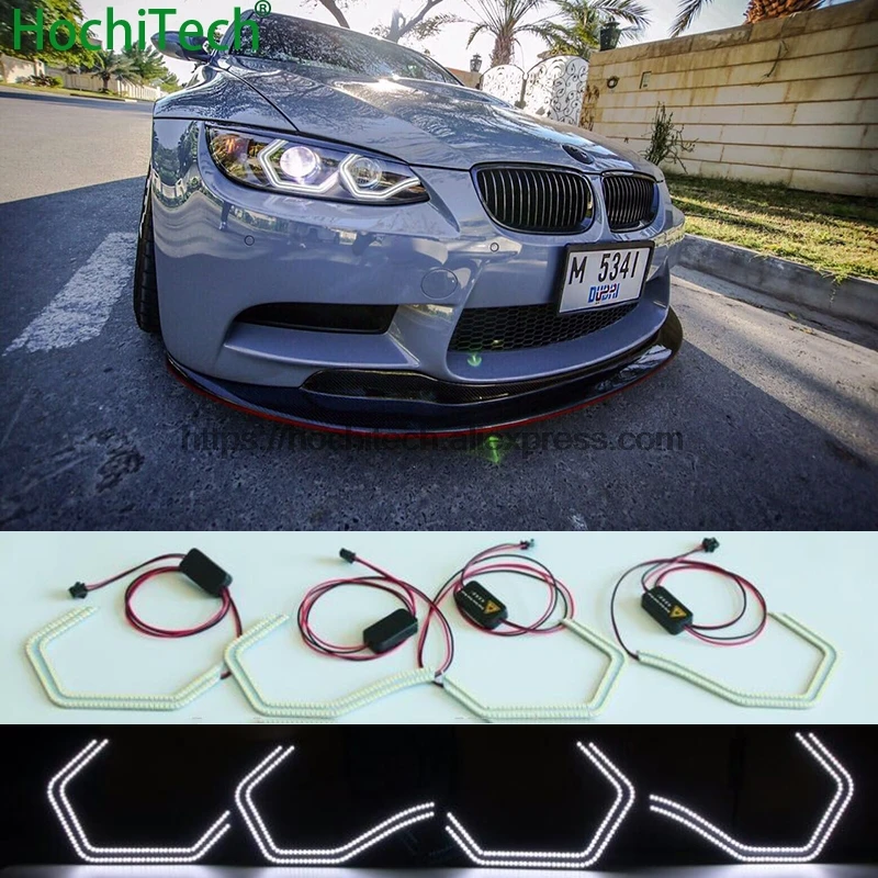 Белая концепция M4 знакованный стиль светодиодный комплект Angel Eye с релейными