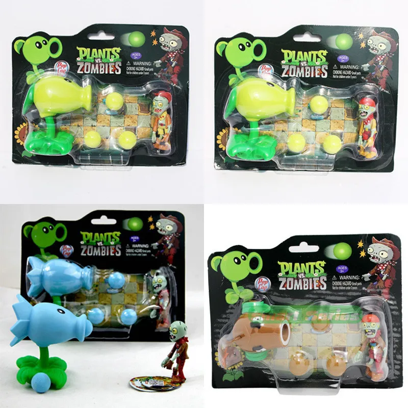 PVZ Растения против Зомби Peashooter ПВХ фигурка модель игрушки подарки игрушки для детей высококачественные игрушки куклы в OPP пакете