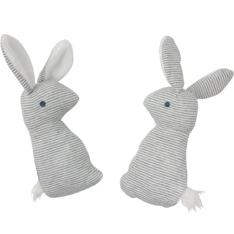 Baby Rattles Toys Mobiles Cute Rabbit Hand Grab Stick BB Ring Plush Suit For 0-1 Year Rattle plush toy | Игрушки и хобби