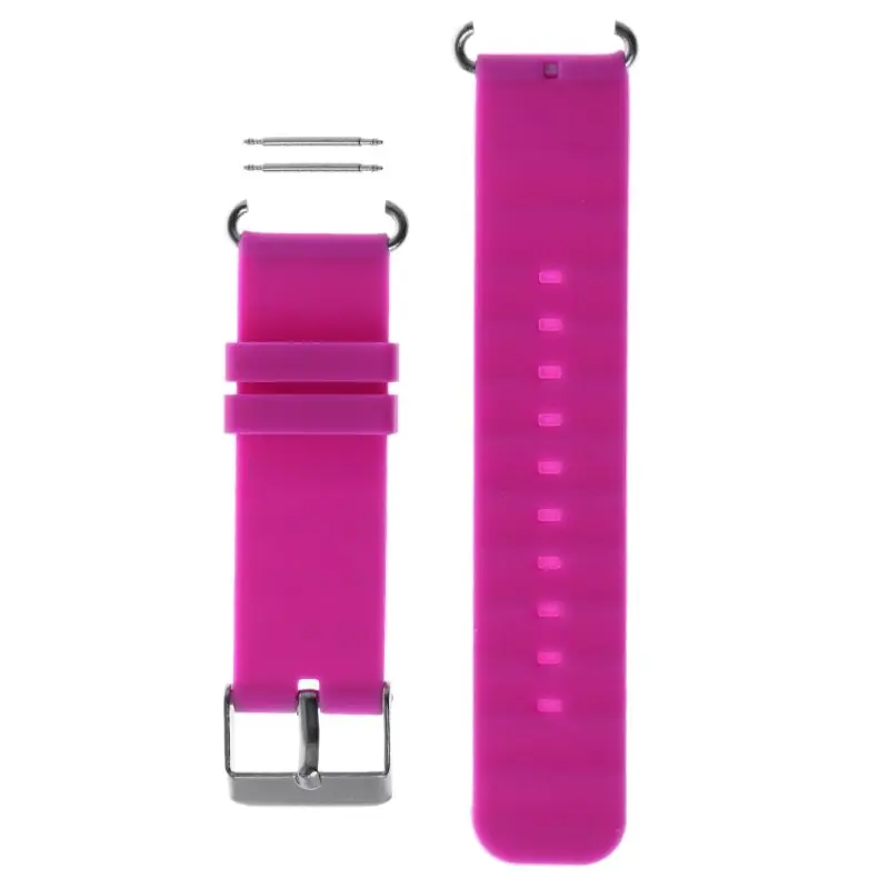 Детские Сменные Мягкие силиконовые наручные часы ремешок для детских умных часов - Color: Pink