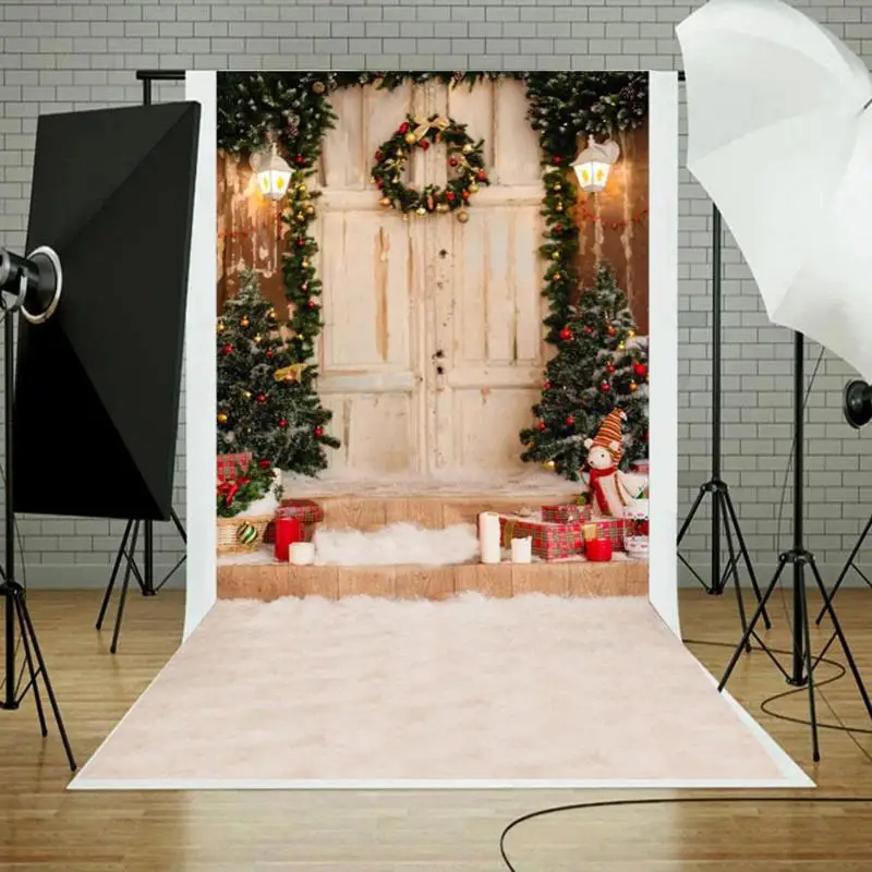 

Christmas Theme Waterproof Brick Wall Thin Vinyl Background Cloth Backdrops Photographic Backgrounds Photography Backdrops