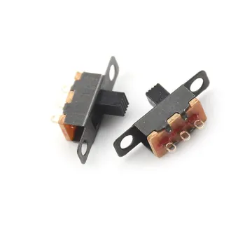 

100Pcs 5V 0.3 A Mini Size Black SPDT Slide Switch For Small DIY Power Electronic Projects