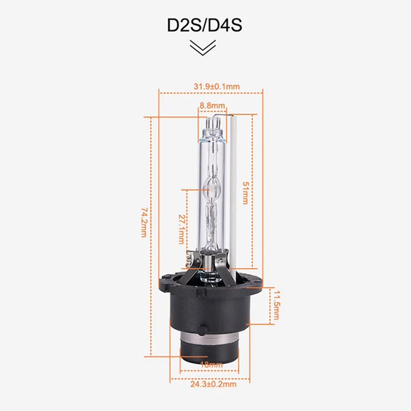 MGTV LIGHT 2 шт автомобилей Ксеноновые лампа фары комплект D2S D4S 35 W Ultra яркий автомобиль ксеноновые фары противотуманные лампы 4300 K 6000 K 8000 K 10000 K