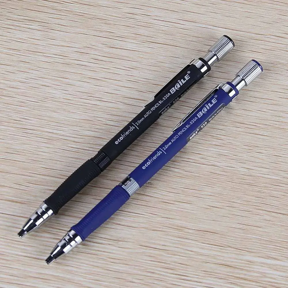 2,0 мм черный свинцовый держатель механический чертёжный карандаш школьные канцелярские принадлежности