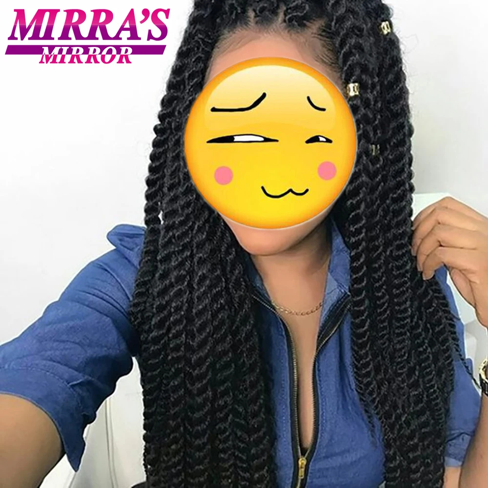 Mirra's Mirror Гавана Mambo Twist волосы 1" 18" 2" крючком Косы черный коричневый Сенегальский синтетический плетение волос 12 корней/упаковка