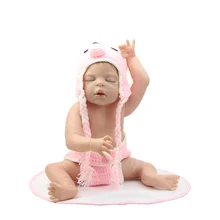 22 Inch Full Silicone Vinyl Baby Reborns Girl Toy Sleeping Lifelike Handmade Newborn Doll Kids Birthday Xmas Gift