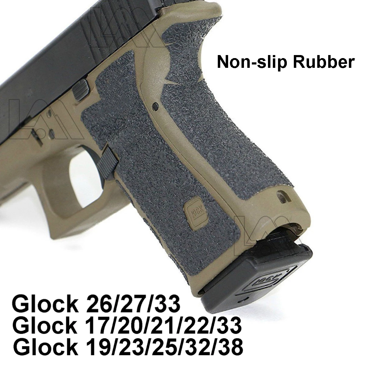 Тактические Нескользящие резиновые текстурные перчатки для Glock 17 19 20 21 22 25 26 27 33 43 Пистолет Аксессуары для журналов