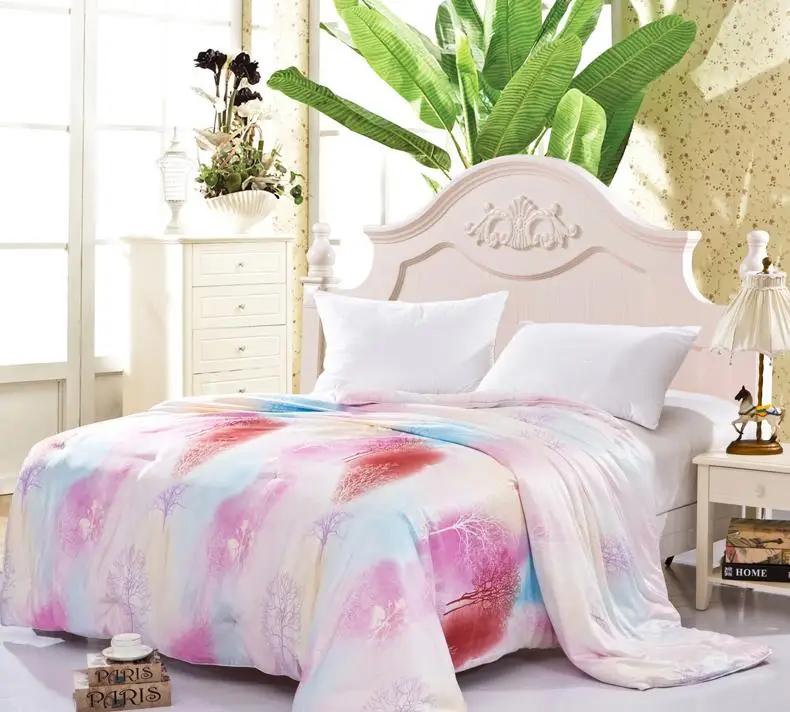 Hot sale 100 Silk comforter/quilt/Blanket/Duvet,for Spring Home King