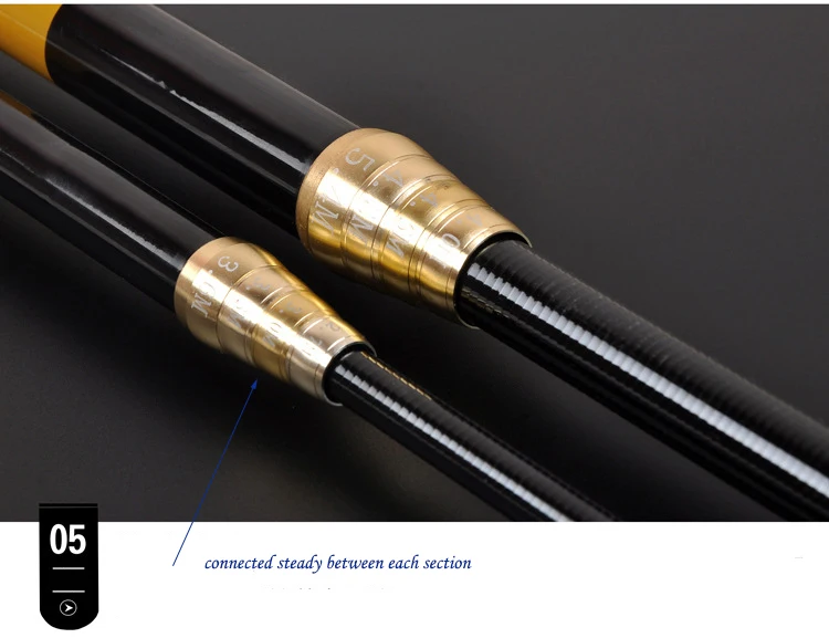 0.5-7.2M Stream Carbon Fiber Telescopic Fishing Rod Ultra Light Carp Fishing
