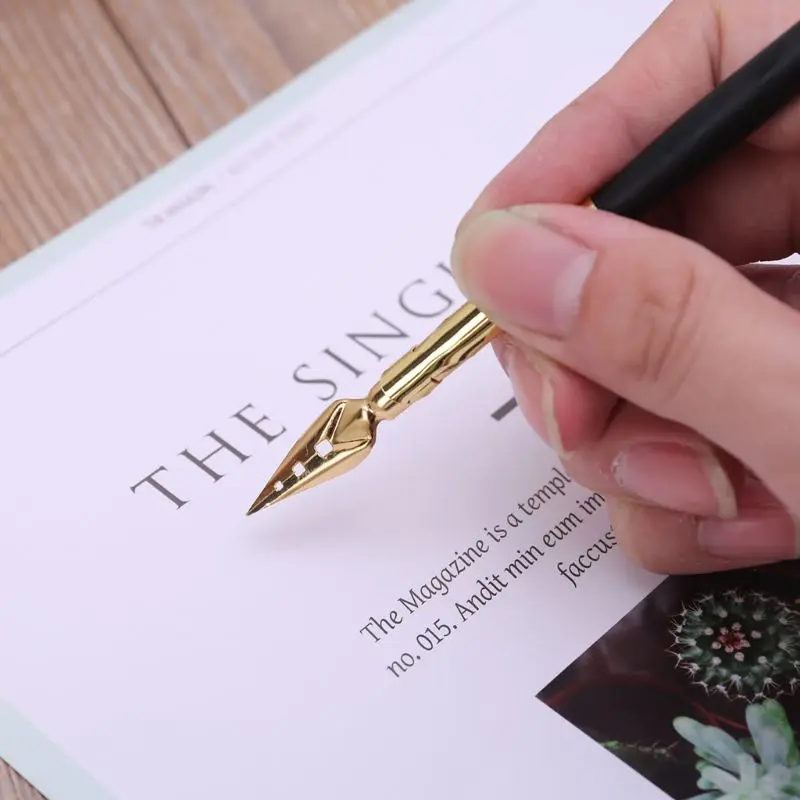 Dip Pen x5 шт. набор ручек для рисования чернилами антикварные элегантные подарки