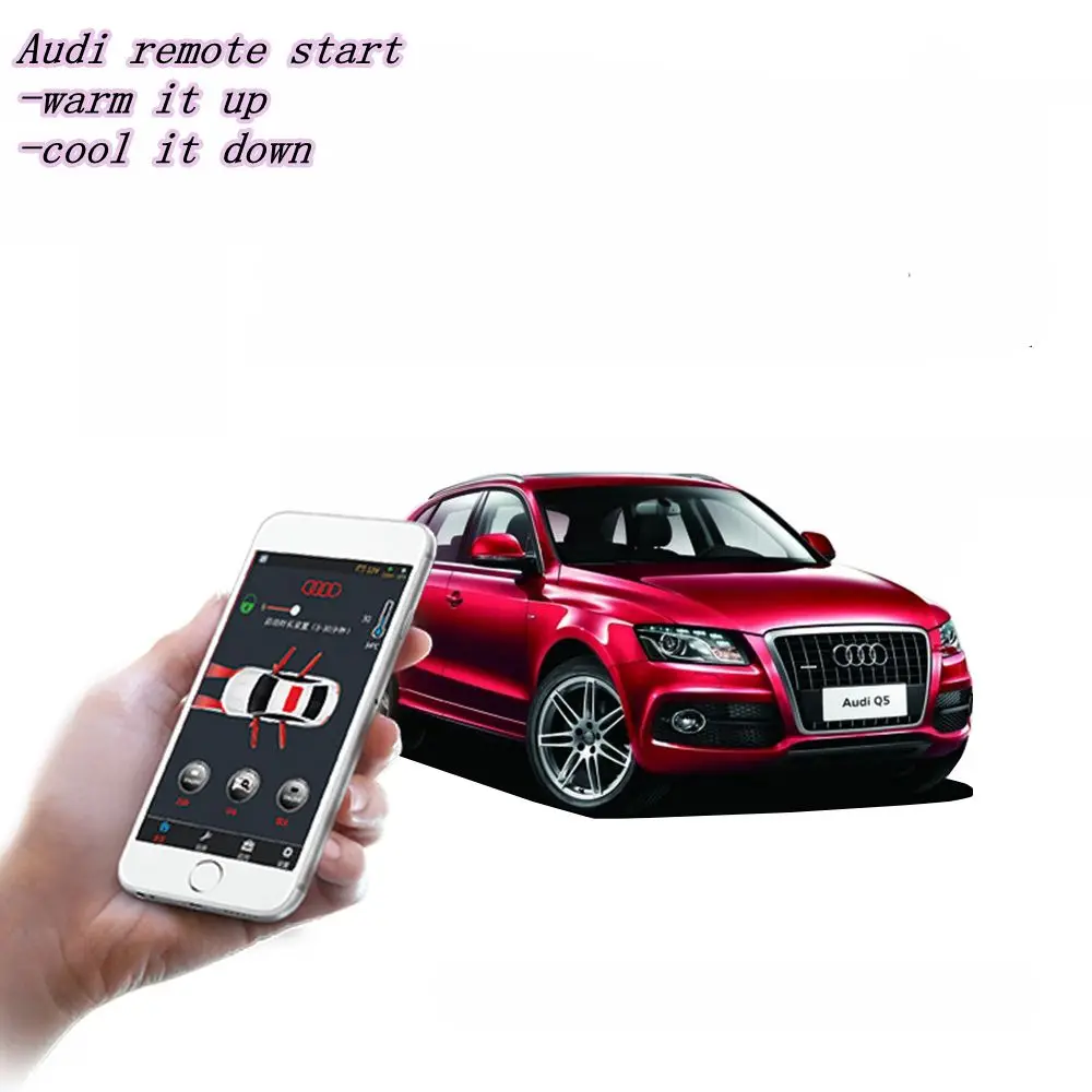 PLUSOBD дистанционный запуск двигателя Автомобильная сигнализация GPS для Audi A8L/A8LW12 с