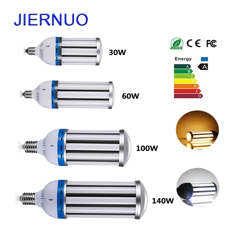 Светодиодная 30 Вт 60 100 140 E27 SMD5730 светодиодные лампочки IP64 теплый/холодный белый