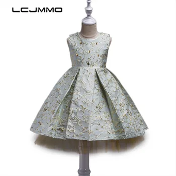 

LCJMMO Fashion Girls Dress Summer 2017 Princess Party Kids Bronzing Dresses For Girls Children's Costume Teenager Prom Designs