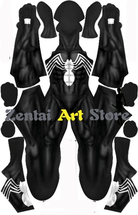 Костюм Venom для старой школы с 3D принтом новый черный костюм спайдермена лайкра
