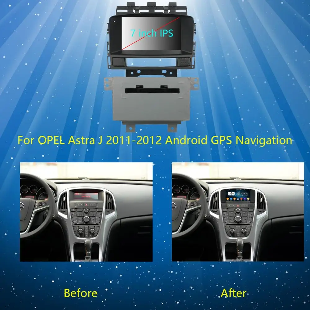 Discount 7" IPS 1920*1080 8 Core 4G RAM+64G ROM Android 9.0 Car DVD Player For Opel Astra J 2010 2011 2012 2013 CarPlay Parrot BT Radio 2