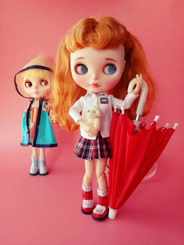 1 пара милые галоши кукольная обувь для Blyth, Barbies, Pullip, Azone 1/6 аксессуары для кукол