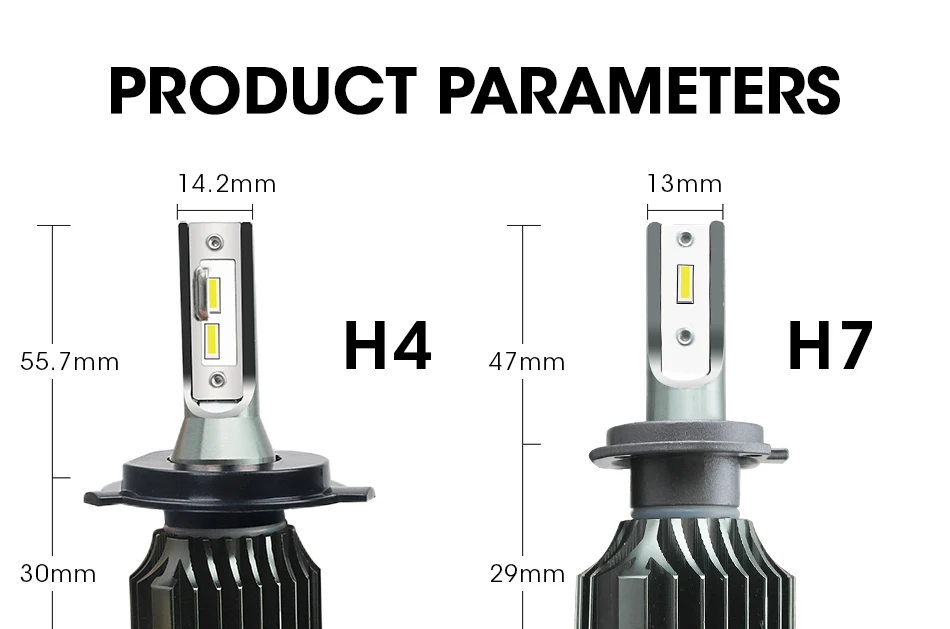 Bombilla h7 светодиодные h11 h3 h1 h4 для ближнего и дальнего освещения 9005 9006 hb4 hb3 9012 hir2 Противотуманные фары с радиатором фар h1 светодиодные лампы пара автомобильные аксессуары